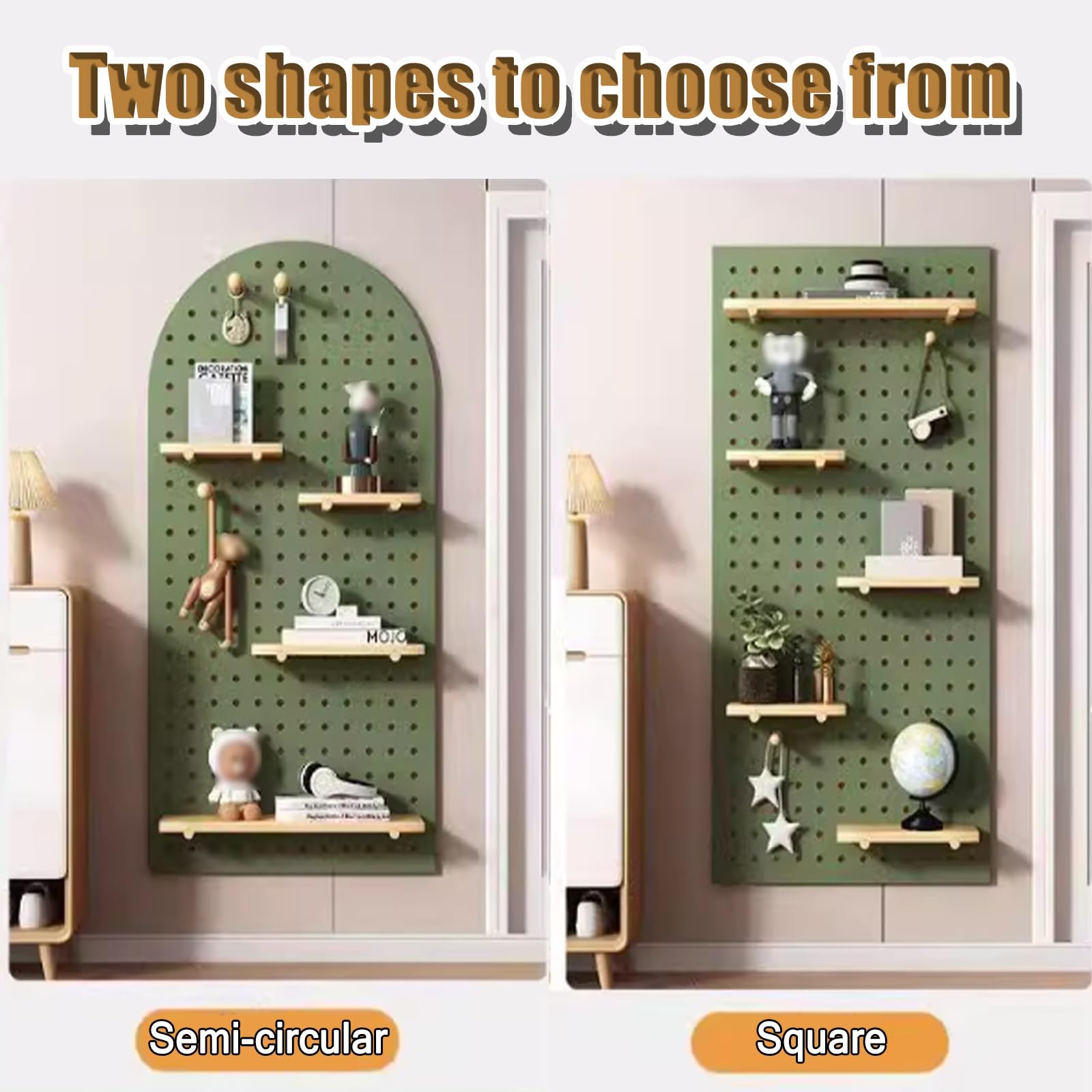 Kit organizador de madera con ganchos para garaje, almacenamiento de herramientas de pared y decoración del hogar, panel de exhibición de bricolaje