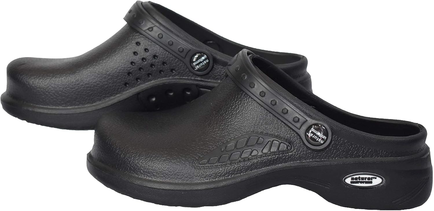 Natural Uniforms Ultralite Women's Clogs with Strap, Nursing Medical Work Mule - Image 2