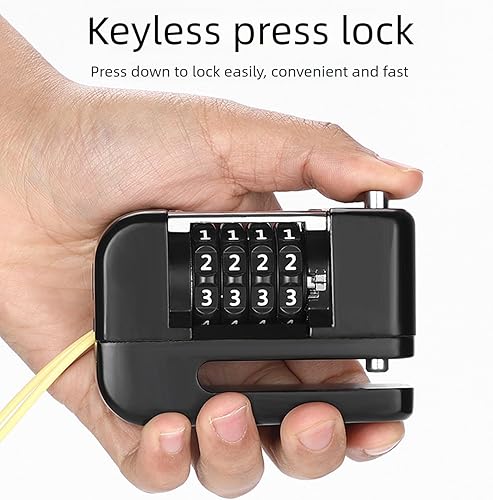 Miniatura 2 de Bicycles Disc Brake Antitheft Portable High Security Bicycles Locks 4-Digit Combination Light Weight Outdoor Cycling Disc