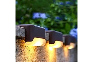 Solar Deck Light, Warm White, 8-pack