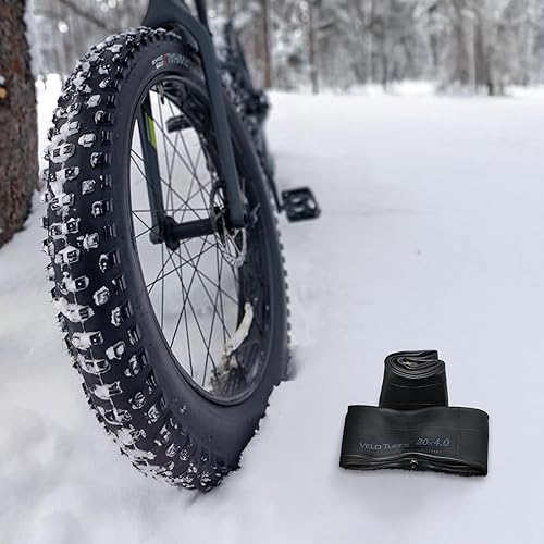 Miniatura 4 de VeloTubes Tubo interior de bicicleta gruesa prémium de 20 x 4.0 válvula Schrader roscada de 1.299in, paquete de 2 o 4