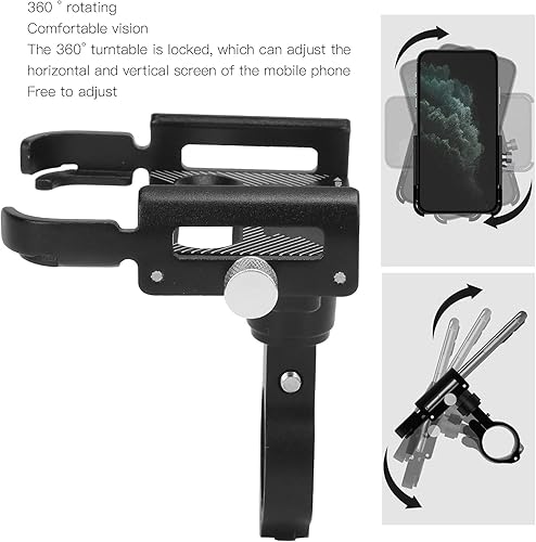 Miniatura 3 de Soporte de aluminio para teléfono celular P30, soporte ajustable para teléfono celular - para 2.362-3.937 in - espesa la almohada - Fortalece la