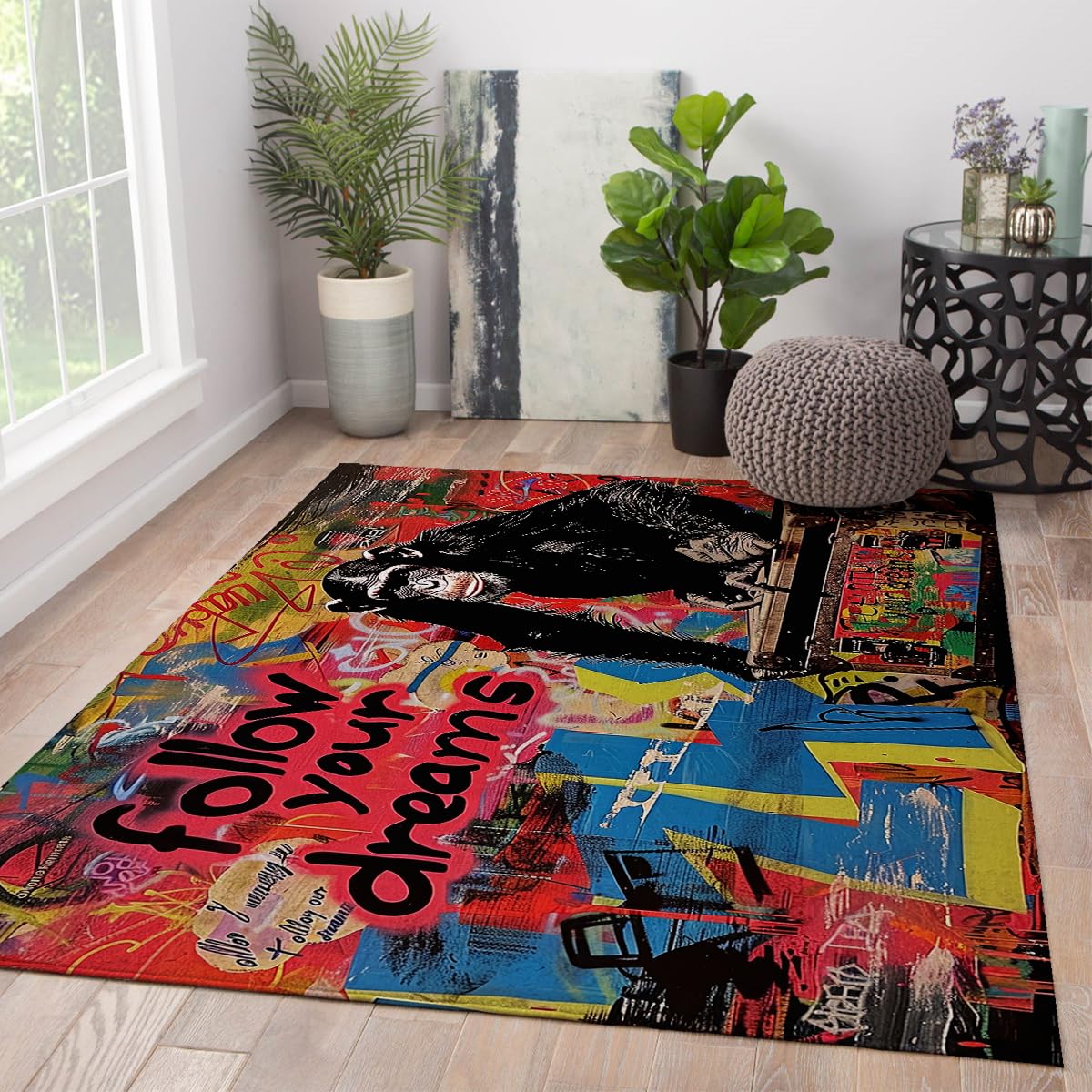 Tapis de sol coloré animal pour sublimer la pépinière pop art