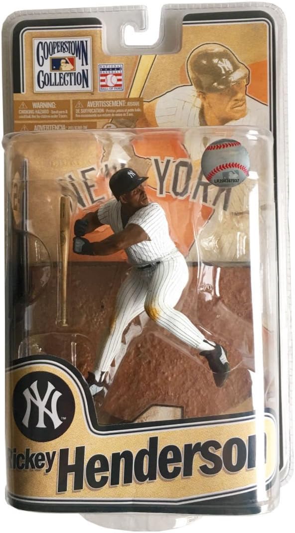 MLB Cooperstown Series 8 Rickey Henderson Yankees Figure
