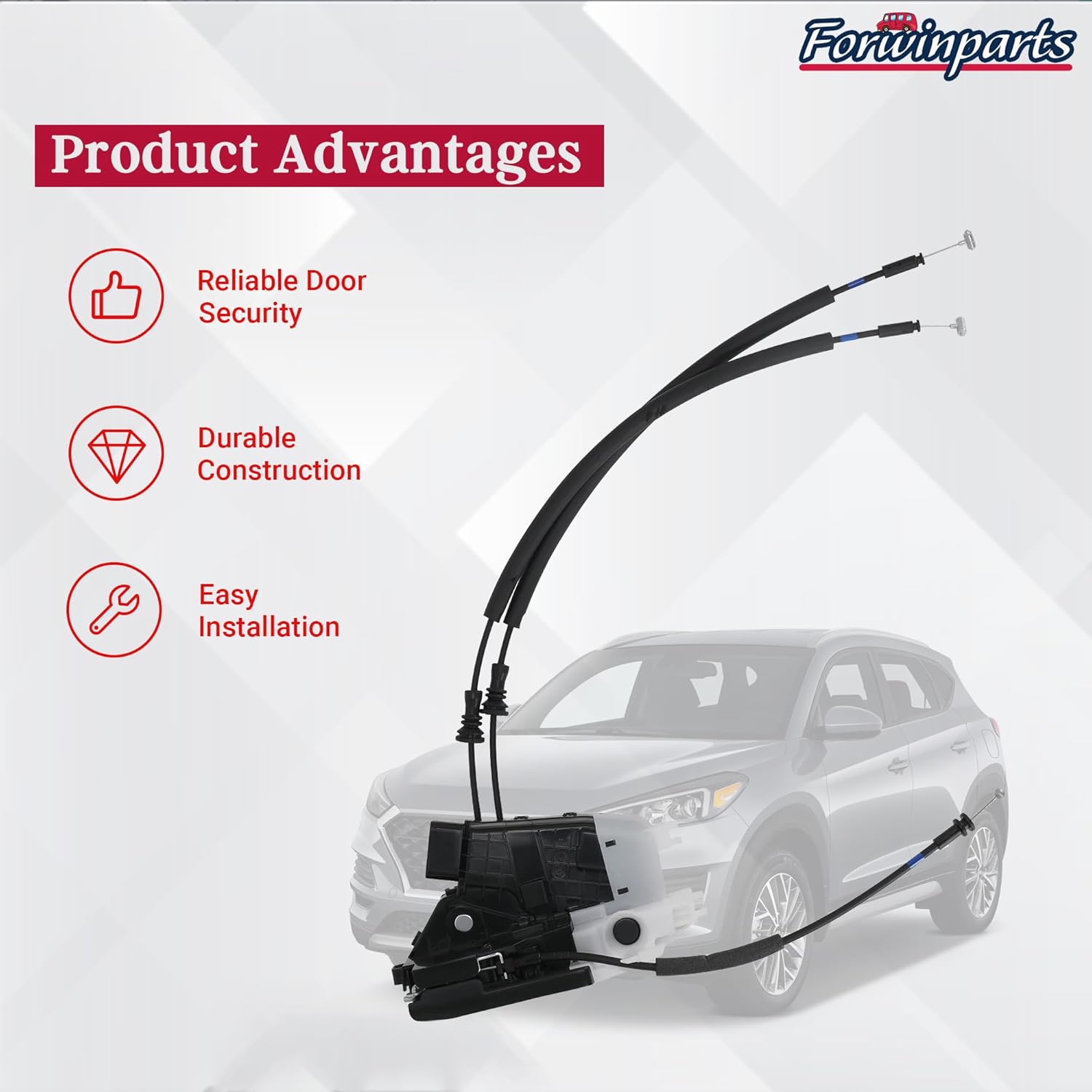 81410-D3000 Rear Left Door Lock Actuator Latch Assembly for 2016 2017 2018 2019 2020 2021 Hyundai Tucson 81410D3000 Rear Left Driver Side