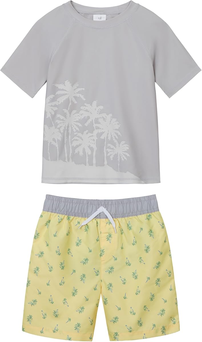 OSHKOSH B'GOSH Conjunto de traje de baño y lycra para niños pequeños y bebés