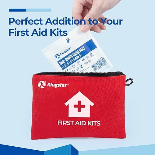 Miniatura 4 de Almohadillas de gasa no tejidas estériles, apósito de heridas de 3 x 3 pulgadas, 60 paquetes 120 almohadillas de esponja suave superior, compresas