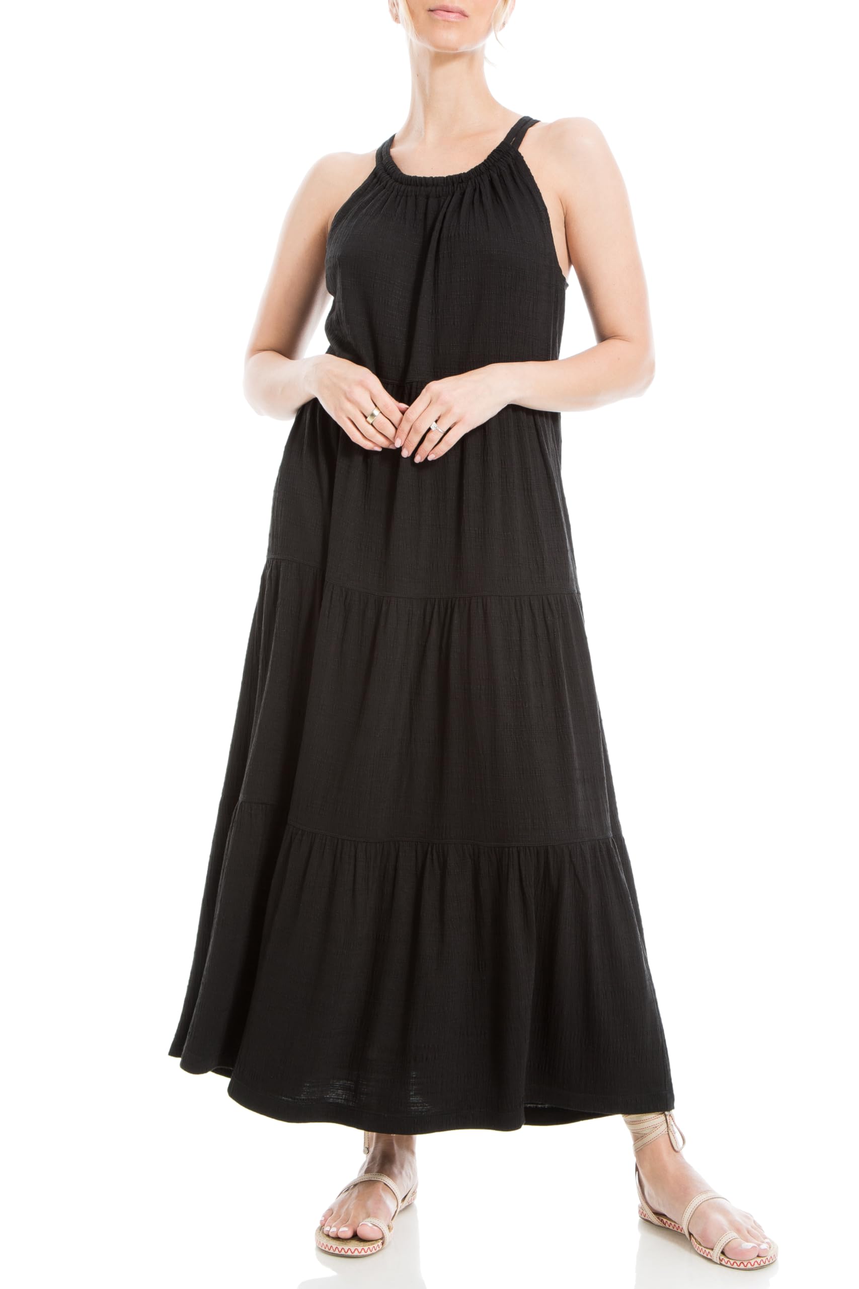 max studio halter dress MSSP Max Studio Speciality Products NWT Women's Size Small Halter Dress Black