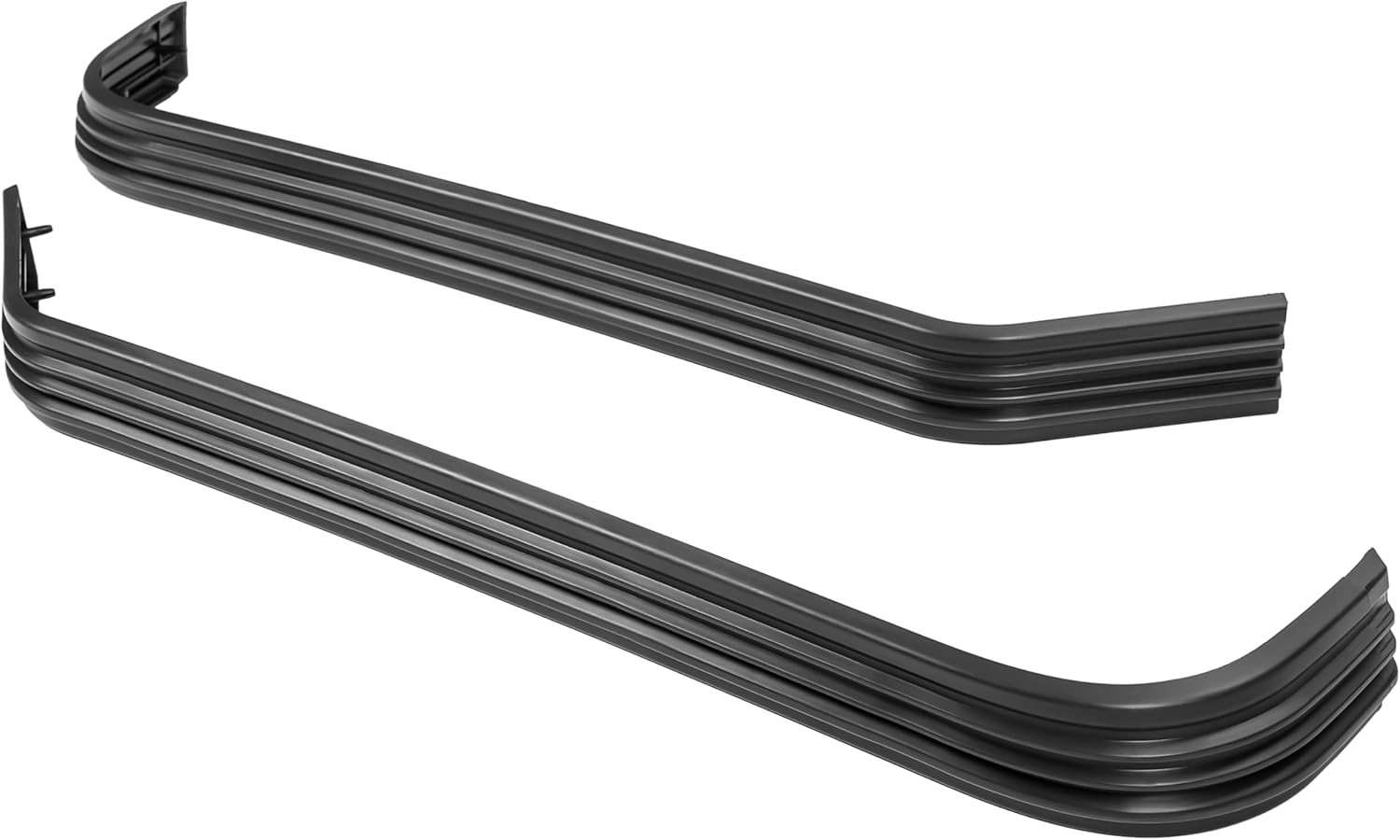 KUAFU Rear Bumper Molding Compatible with 1988-2000 Chevy Chevrolet & GMC C/K C1500 C2500 C3500 K1500 K2500 K3500 Tahoe Blazer Yukon Fleetside/Styleside Light Duty GM1158327 GM1159327 Bumper Trim Pair