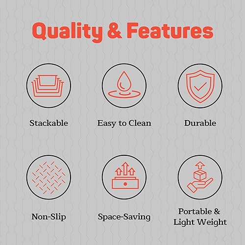 Miniatura 3 de Juego de organizador de cajones incluye 6 cubos de 9 x 6 pulgadas, 10 contenedores de 9 x 3 pulgadas, 18 cubos de 6 x 3 pulgadas, 30 cubos de 3 x 3