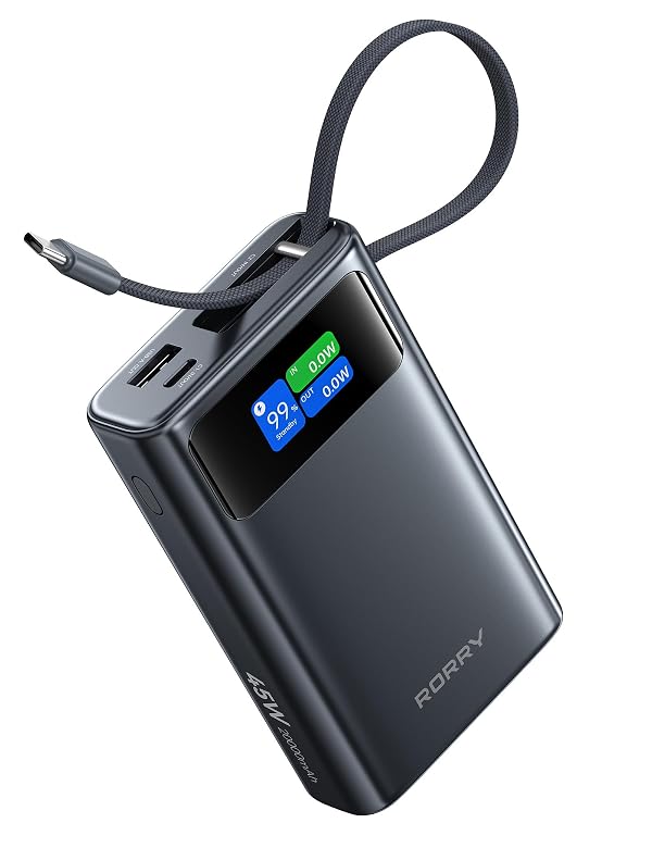 RORRY 45W Portable Charger, 20000mAh Power Bank, iPhone Battery Pack by RORRY - Used condition - US$43.23