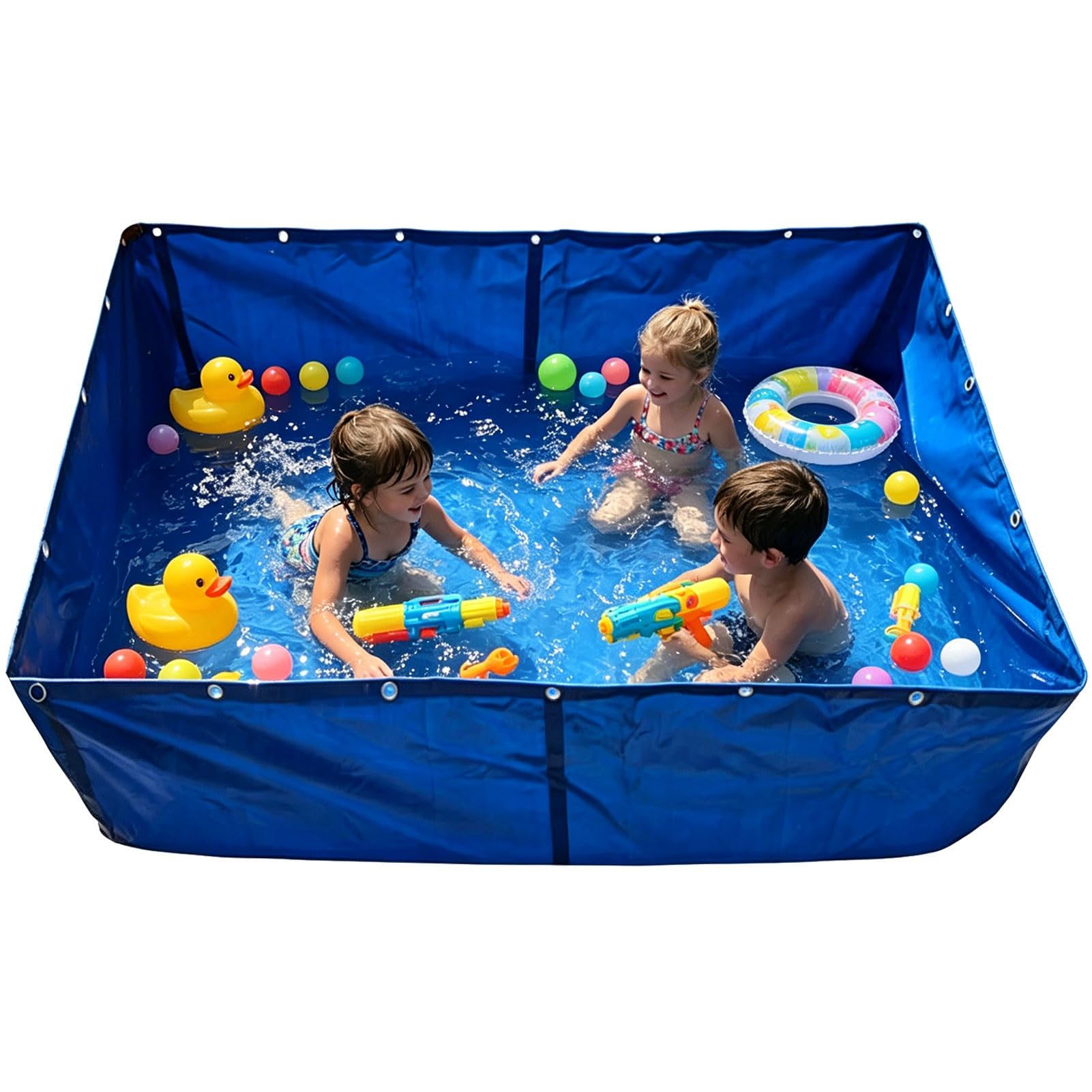 Étang à poissons en toile de PVC Luyckfrazy 2x1x1m pliable