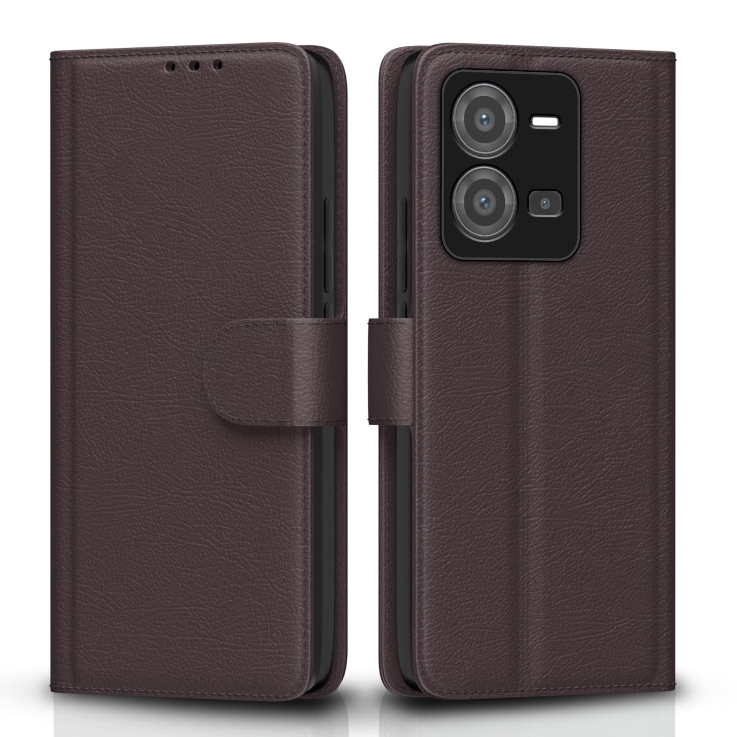 Pikkme Vivo V25 5G Flip Case - Leather & TPU -1