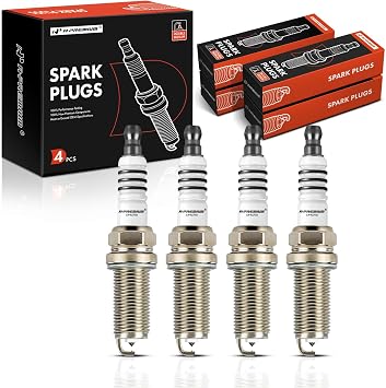 A-Premium 4pcs Double Iridium Spark Plugs for Acura ILX 2013-2015 L4 2.0L & Honda Accord 2008-2012 L4 2.4L Civic 2012-2015 L4 1.8L HR-V 2016-2020 L4 1.8L - Replacement #957# 37.4 - 37.9 inches 95