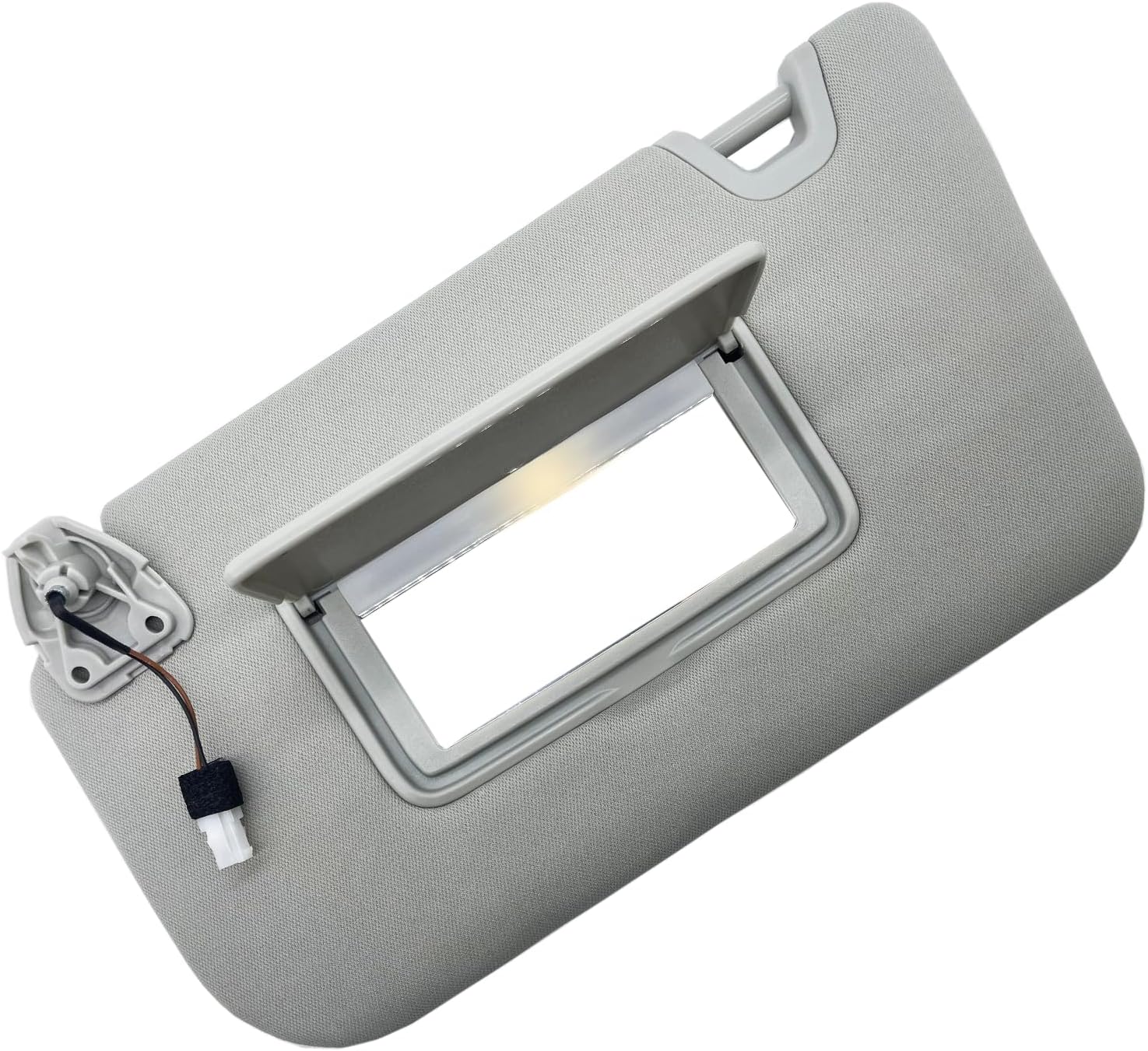 Driver Left Side Sun Visor with Light Replacement Fits for Nissan Rogue X-Trail 2014-2020 Sunshade 96401-4BA3E 96401-4BA1D Color Gray (Gray(Driver Side))
