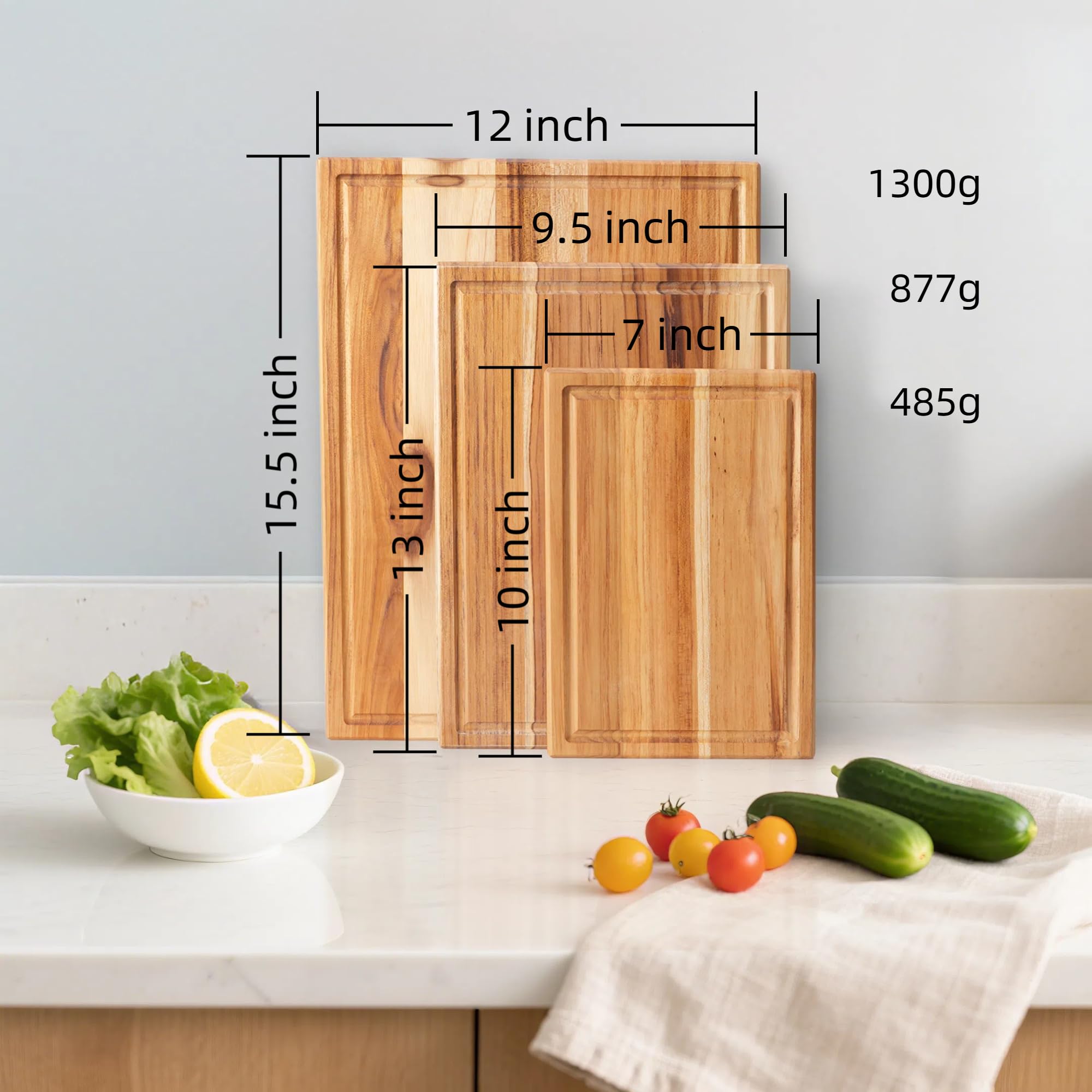 Amazon | Cokka Praca チークまな板セット スタンド付き | キッチン用