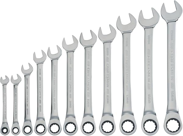 CRAFTSMAN 11-Piece Metric Ratcheting Wrench Set