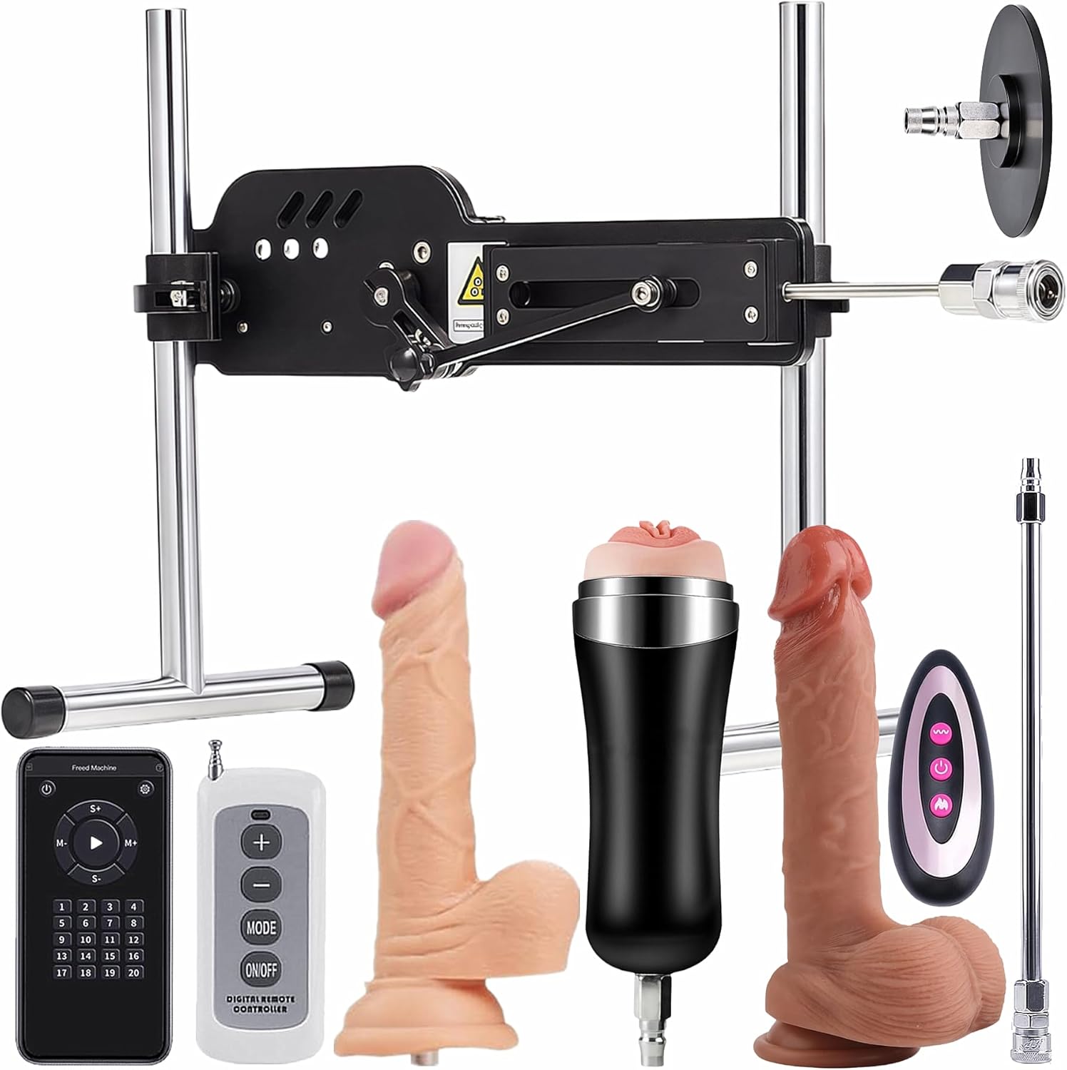 Sex Machine 18 Thrusting Modes Dildo Machine with Realistic Dildo and Automatic Male Masturbator Sex Toys for Men Women, Hands Free Pocket Pussy Sex Machine Adult Toys Sex Toy Machine