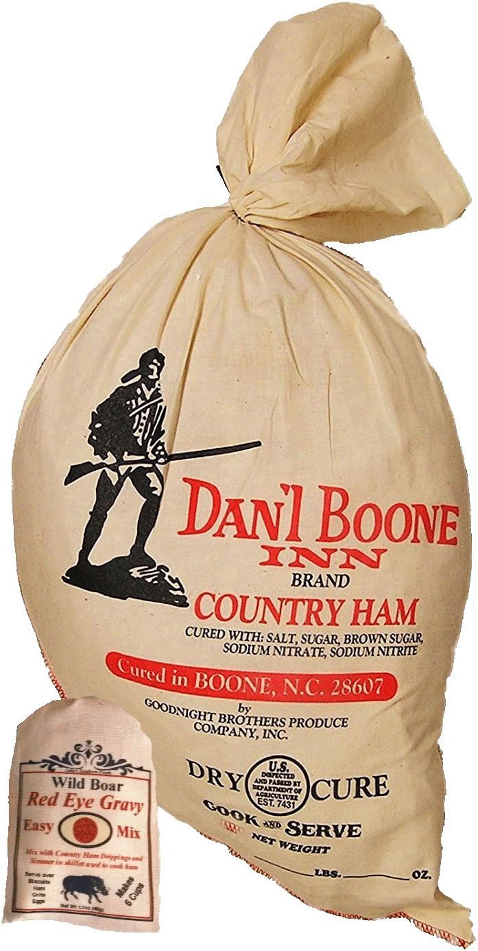 Dan'l Boone Inn Whole Country Ham (19 Lbs to 22 Lbs) with Red Eye Gravy