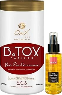 Onix B.otox Soin Capillaire 1KG | Serum Hydratant & Nutritif | Iniya Professional Serum Argan Oil 100ml
