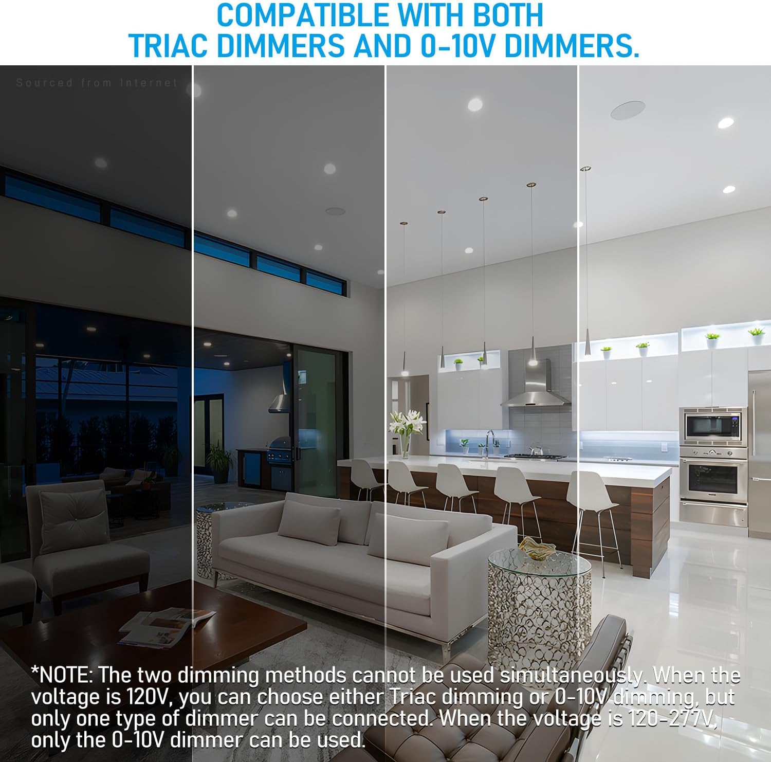 TORCHSTAR Quick Installation 5CCT 4 Inch LED Canless Ultra-Thin Recessed Lighting Kit, 120V-277V 4ps 4" CRI90 Downlights for Ceiling and Shower, Compatible with 0-10V & TRIAC Dimmers, T24 ETL Listed