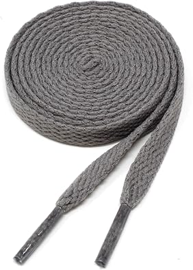 Flat Shoelaces 5/16" Wide Solid Color Replacement Shoe Strings