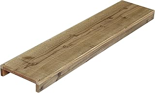 WOODPRO つっぱり棒用 古材棚板 カバー 幅82cm 奥行20cm 高さ5cm 無塗装 横幅は1cm単位でオーダー可 足場板 トイレ 洗面所 玄関 収納 賃貸 つっぱり棚 受注生産