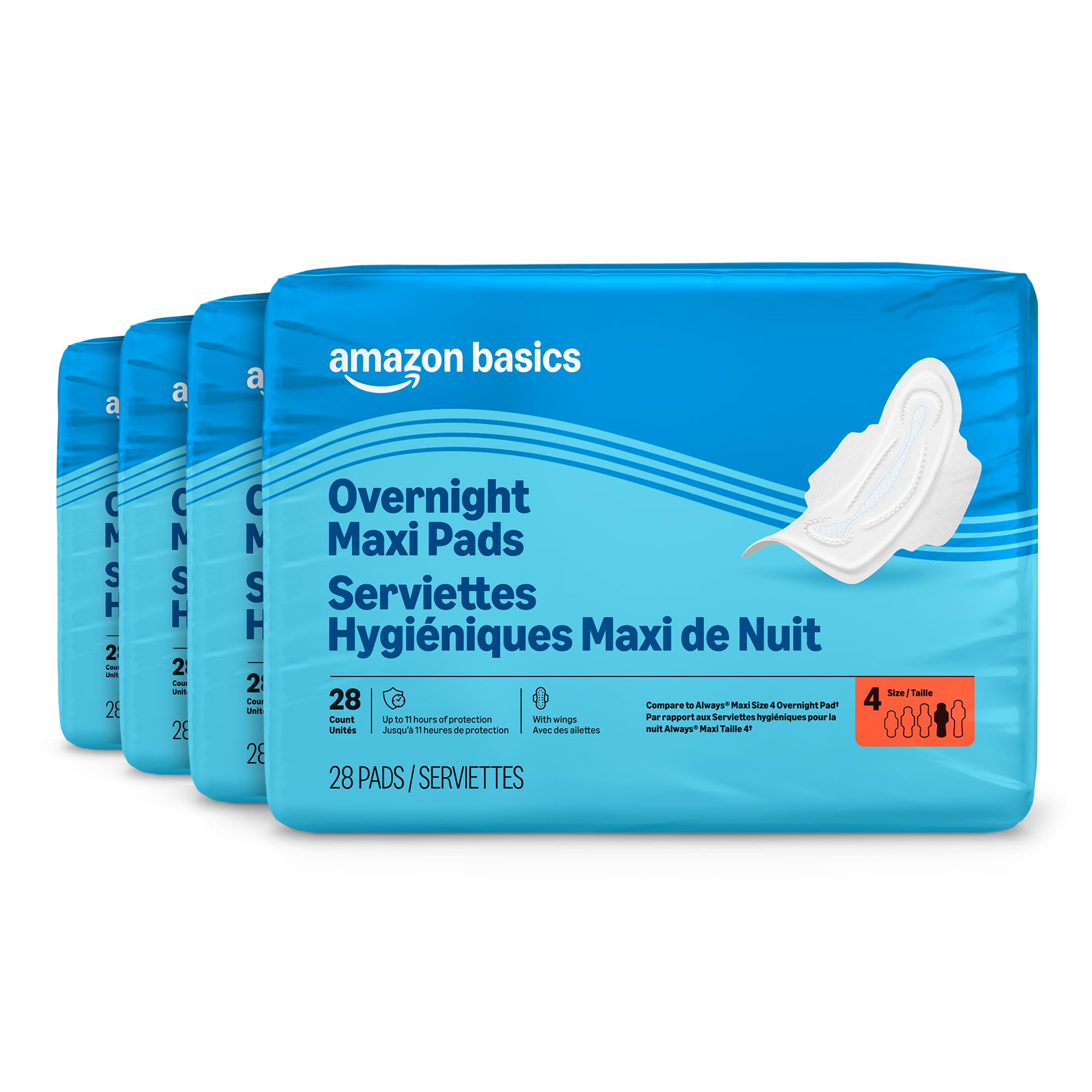 Amazon Basics Thick Maxi Pads wi