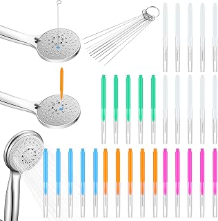 30 Pcs Small Shower Head Cleaning Brush Multi Crevice Gaps Hole Removal Brushes Anti Clogging Shower Head Cleaner Tool Showerhead Cleaner Picks for Bathroom Pipe Tiny Nozzle