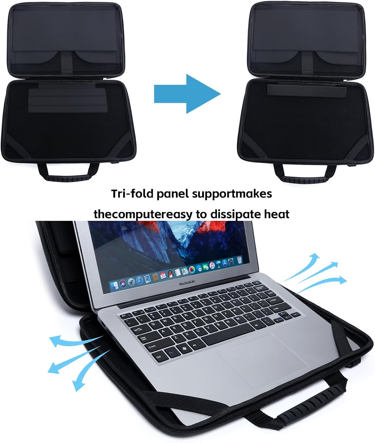 Laptop Sun Shade Bag for 13-14 Inch,Chromebook Protective Sleeve Case Blocks Sunlight with Portable Shield Cover for Working Outside,Protects Privacy, Anti-Glare, Computer Hard Shell (Patent Pending)