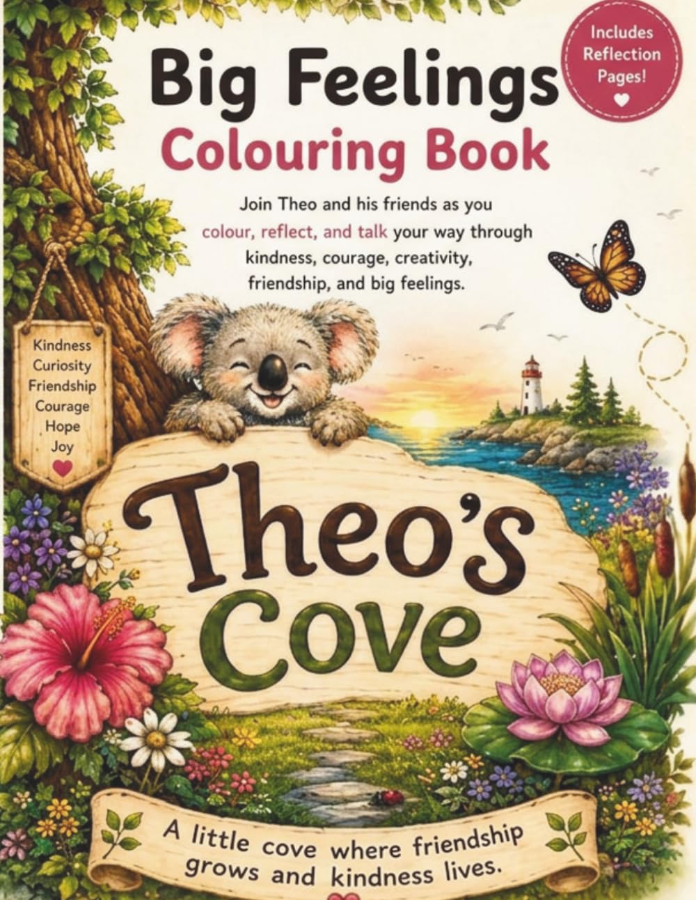 Big Feelings Colouring Book: Colour, Reflect, and Connect with Theo and His Friends (Theo's Cove Adventures)