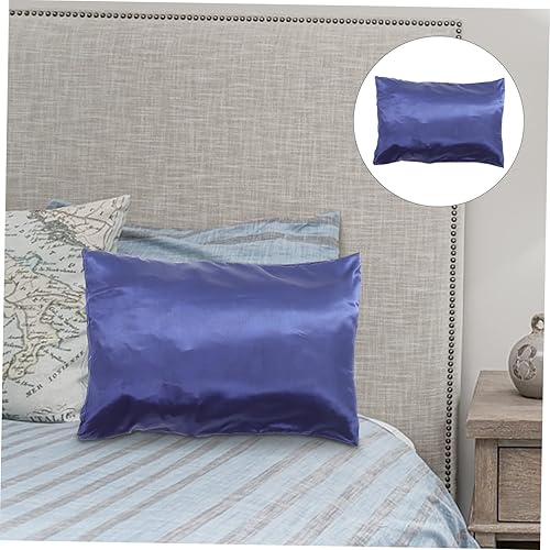 Miniatura 3 de PRETYZOOM 2 fundas de almohada de seda de imitación para decoración del hogar, almohada para sofá, fundas de almohada suaves de satén para el