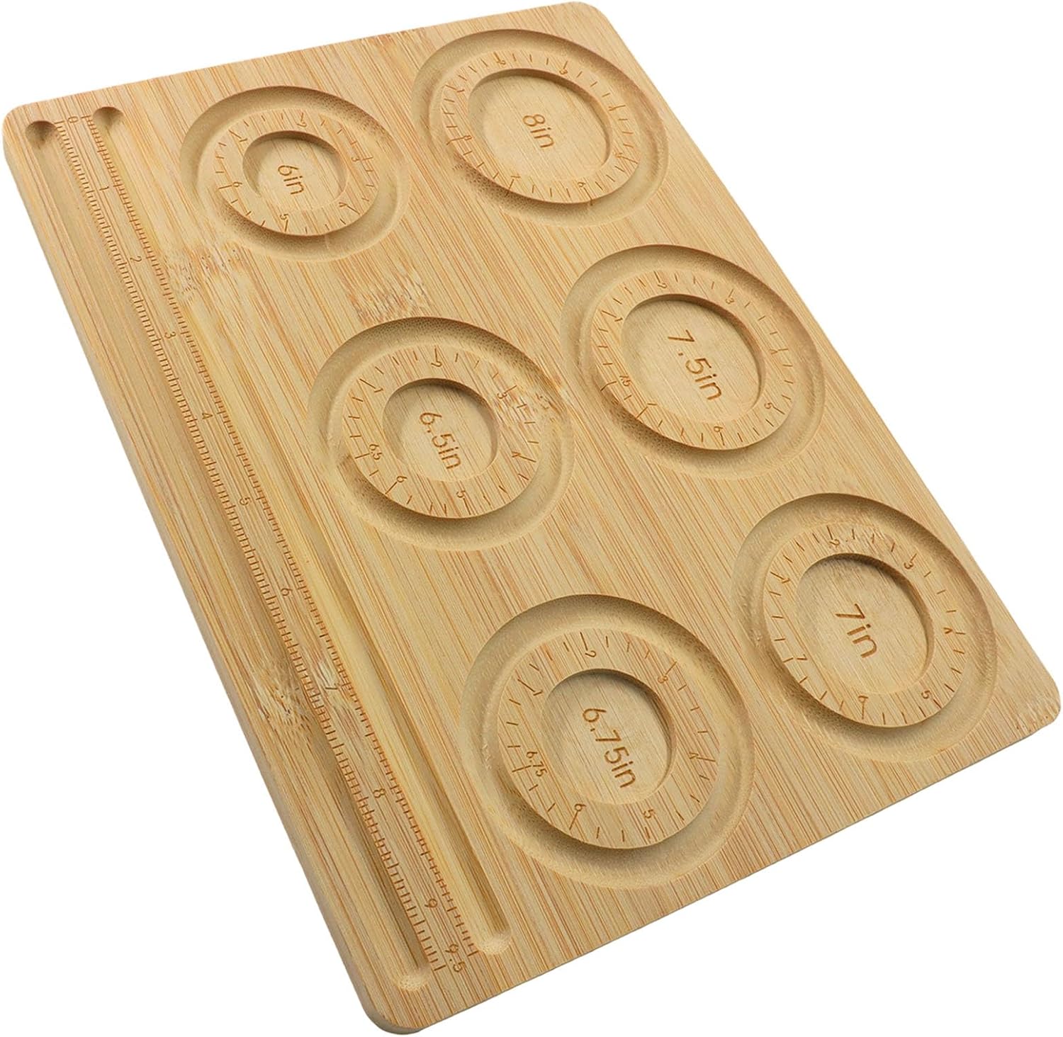 Bamboo Jewelry Design Board | 11"x9.45"(28x24cm) Bracelet & Necklace Bead Tray DIY Craft Organizer with Storage for Jewelry Making Supplies(Style 2)