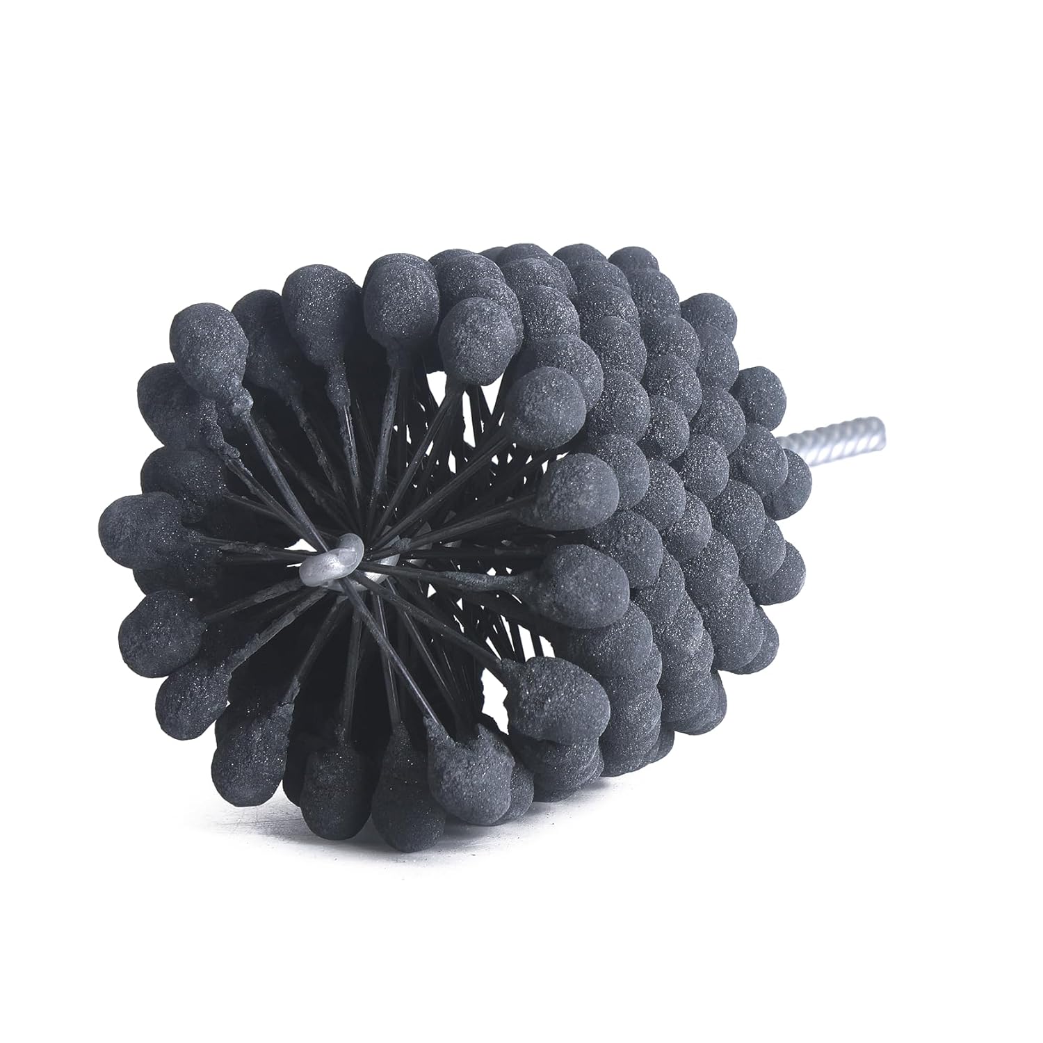 Garhgi 3" (76.2mm) Cylinder Hone Brush with 320 Grit Silicon Carbide Nylon Ball Tool Brush, for Polishing Finishing Large Engine Brake Cylinder Tubes of Metals Stainless Steel Cast Iron