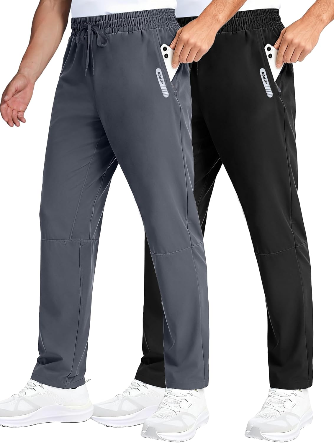 Holure Wandelbroek Voor Heren, Lichtgewicht Joggingbroek Binnenbeenlengte Trekkingbroek