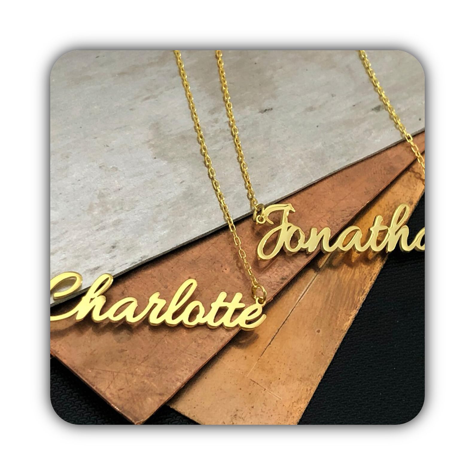 Personalizado plata de ley collar con nombre joya Día de la Madre cumpleaños Navidad aniversario