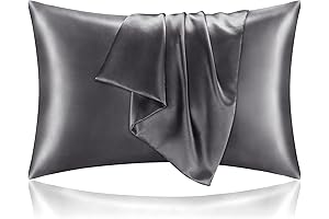 Satin Pillow Cases Set of 2 for Queen Size Beds
