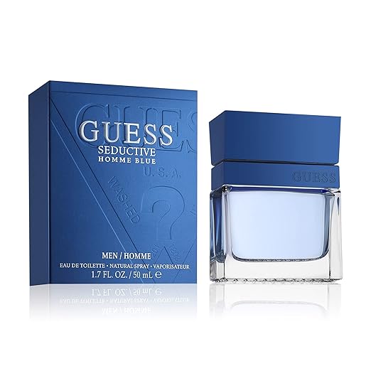 GUESS Seductive Blue, Eau de Toilette para Hombre, Perfume Oriental Amaderado, Fragancia Fresca y Especiada, Larga Duración oferta Amazon