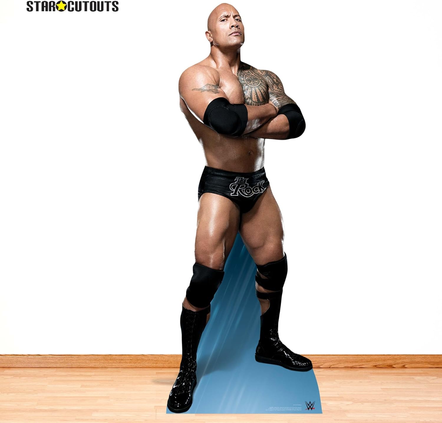 STAR CUTOUTS The Rock Arms Folded Do You Like Pie Dwayne Johnson Cardboard Cut Out, 195 x 74 x 195 cm, Multi-Colour