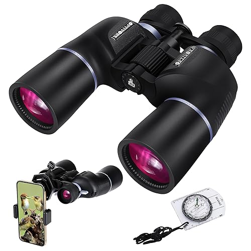 10-32x60 Zoom Binoculars for Adults High Powered with BAK4,SMC Lenses,These