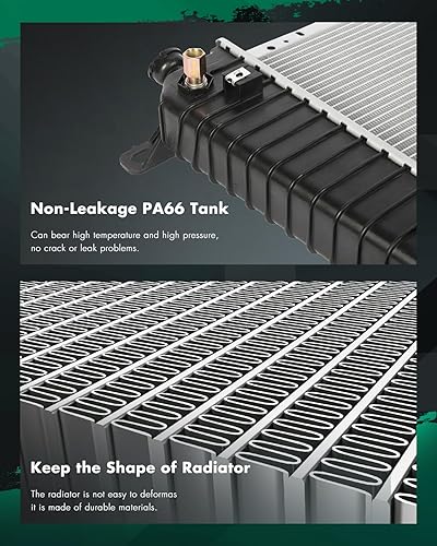 Vista 459 de SCITOO Reemplazo completo del radiador de aluminio para 1993-1998 para Toyota para T100 2.7L 3.0L 3.4L 2090 Radiador