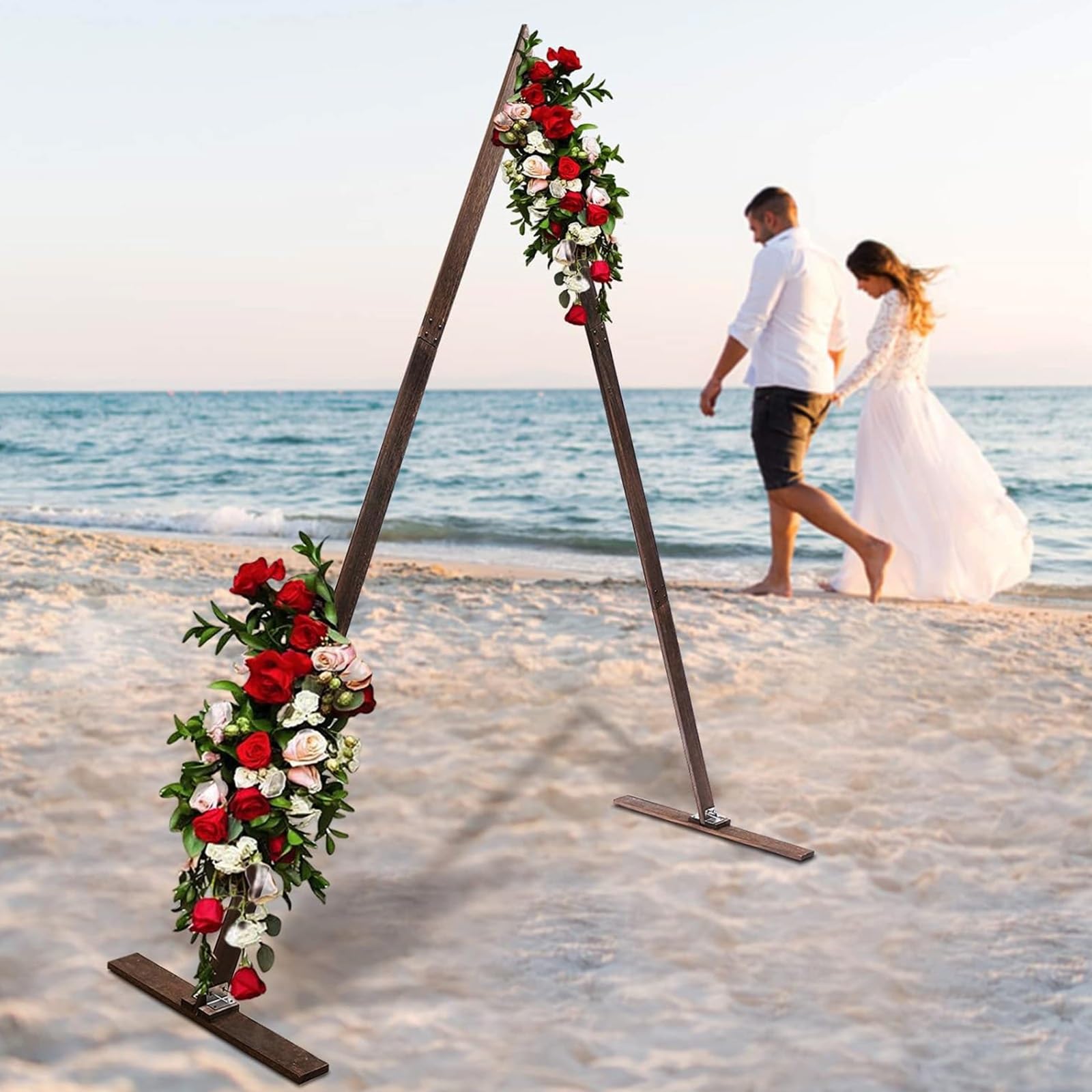 Arche de mariage en bois pour sceller votre amour dans le jardin