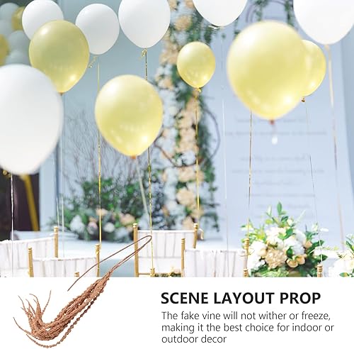 Miniatura 5 de NOLITOY Decoración suave de flores colgantes de vid, plantas falsas, decoración de cuentas decorativas para otoño, decoración de boda, flores de