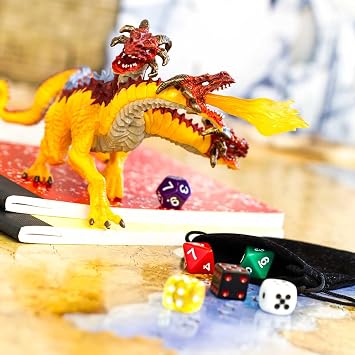 Safari Ltd. Fire Dragon Figurine - Detailed Vibrantly Colored 8.5 Model Figure - Fune Educational Fantasy Play Toy for Boys, Girls & Kids Ages 4+