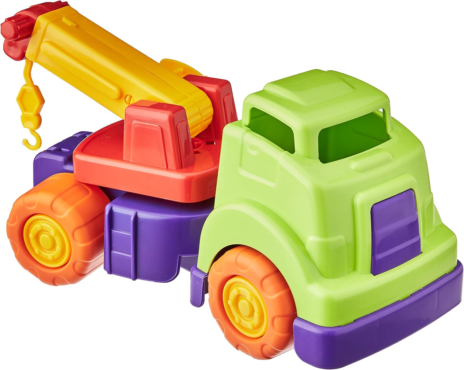 Mercotoys Caminhão Mercotruck Guincho com Chassis Articulável e Guincho Telescópico Giratório