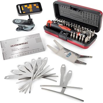 StewMac Guitar Tune-up Set, Imperial, Pro Setup Tool Kit