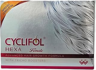 Cyclifol Hexa Female Advanced Hair Growth Formula with Tricho Boosters, Hair Supplement for Women Price In India