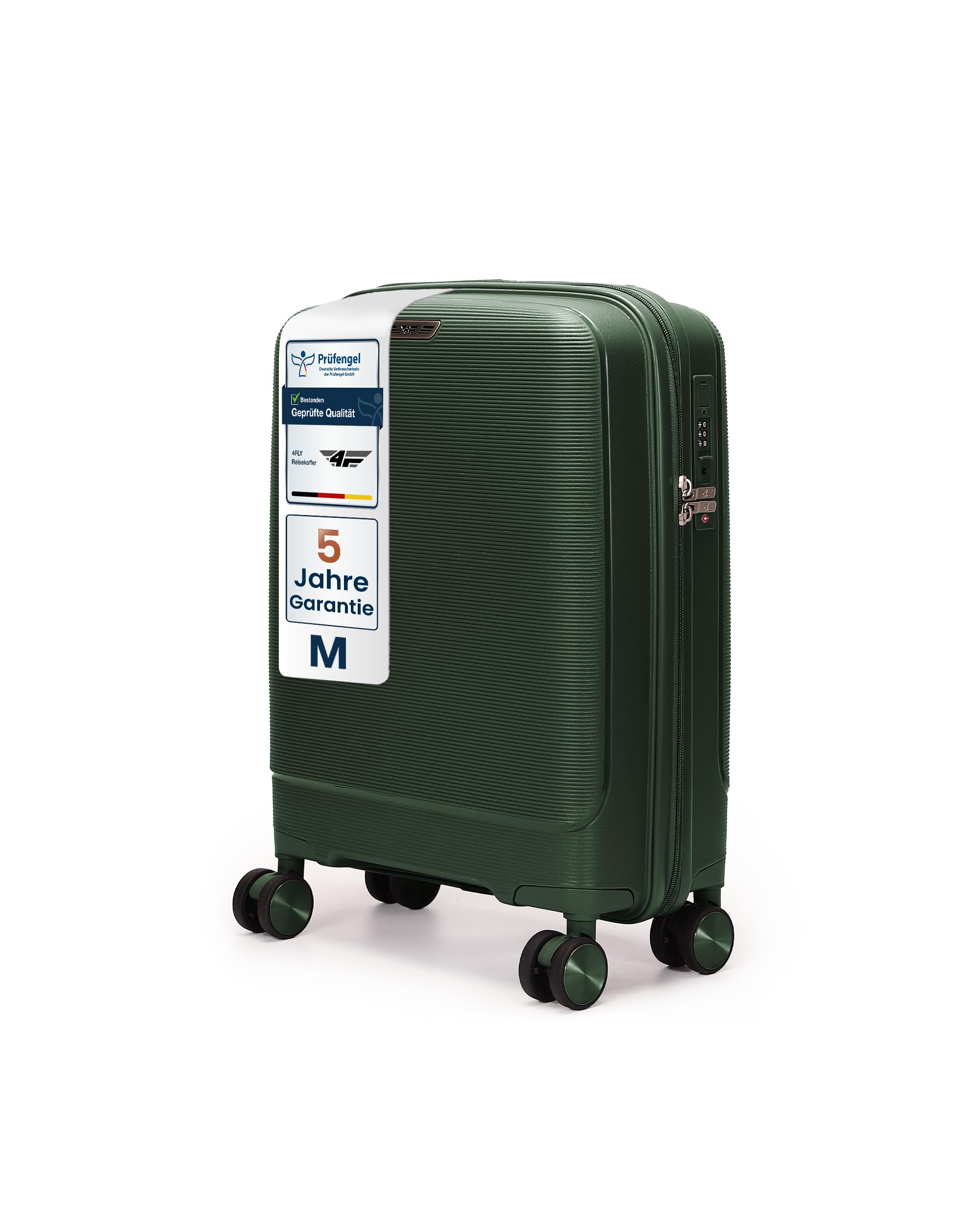 Lekka Walizka Kabinowa Twarda M – 55×37×20 cm (35L), Bagaż Podręczny z Zamkiem TSA, Portem Ładowania USB, 4 Kółka Spinner, Teleskopowa Aluminiowa Rączka, Zgodna z Wymogami Linii Lotniczych