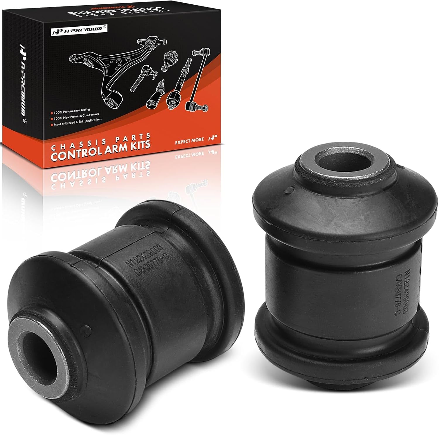A-Premium 2 x Front Forward Lower Control Arm Bushing Kit, Compatible with Chevrolet Malibu 2004-2012 & Saturn Aura 2007-2009 & Pontiac G6 2005-2010