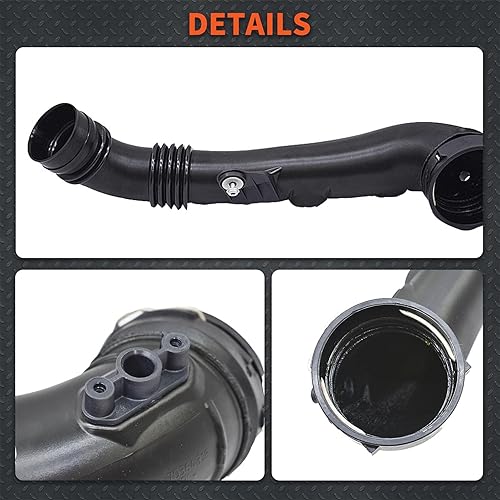 Miniatura 7 de labwork Manguera de admisión Intercooler Manguera a carcasa del acelerador 13717615026 Reemplazo para 2011 BMW 135i 335i